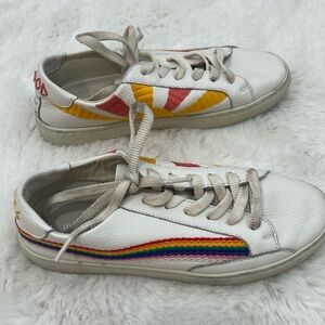Women’s Soludos Good Vibes Rainbow Sun Sneakers, Size 7